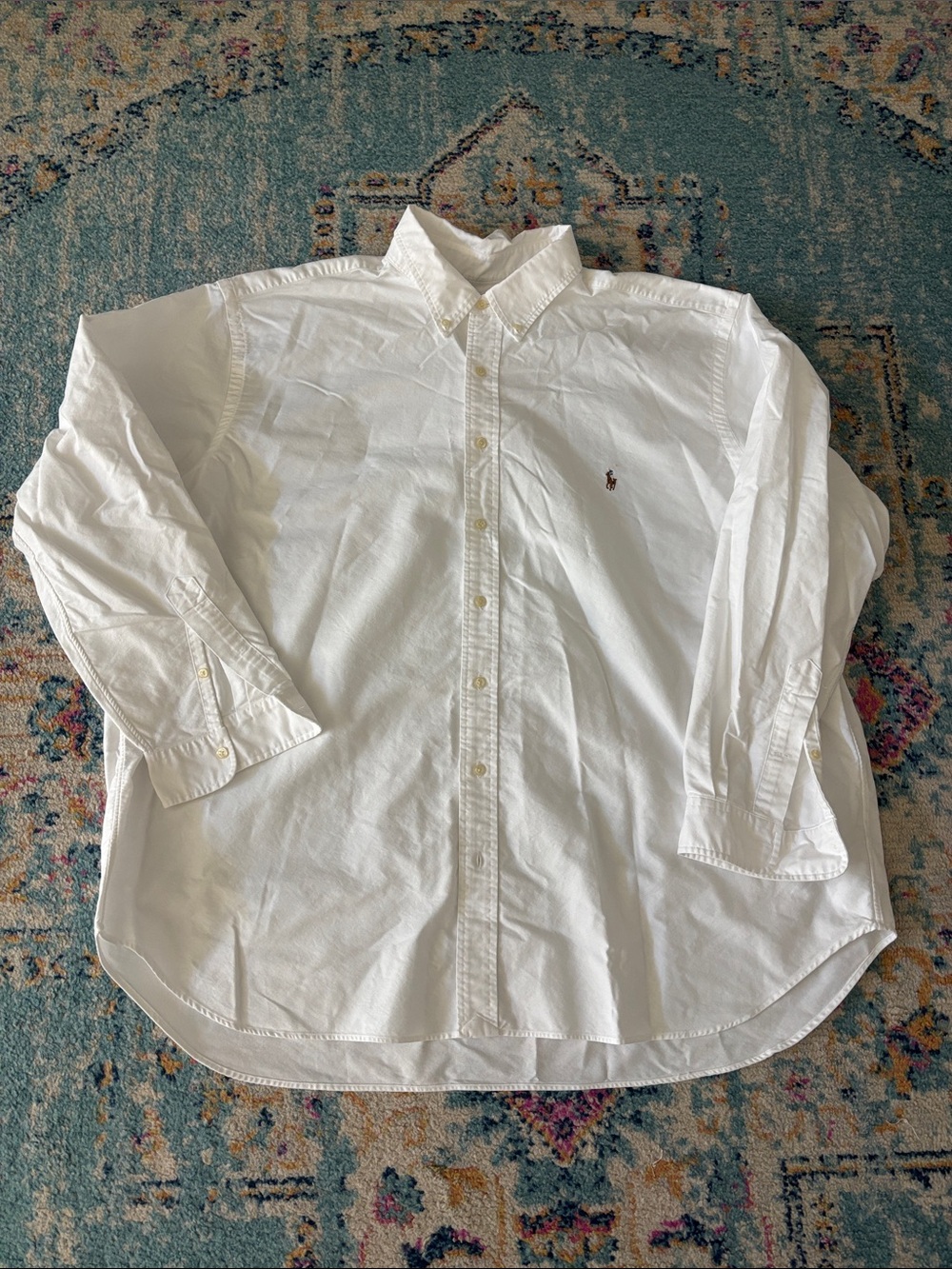 Ralph Lauren White Button-Down Oxford Shirt 3XB | 3G (aka Hunky-hunk big man)